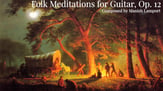 Folk Meditations for Guitar, Op. 12 Guitar and Fretted sheet music cover